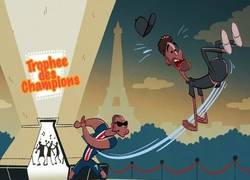 Enlace a Mbappé empujó a Neymar de la celebración del PSG, por @goalglobal