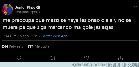 1082782 - Firpo ya se ha pronunciado sobre la lesión de Messi