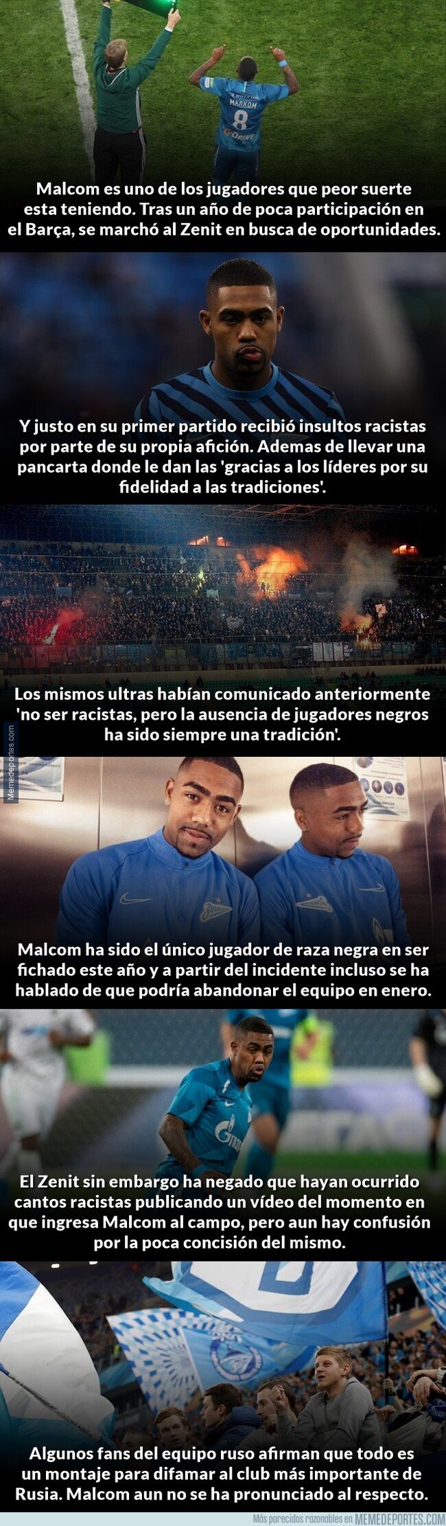 1082787 - La polémica con Malcom tras su llegada a Rusia con un supuesto caso de racismo