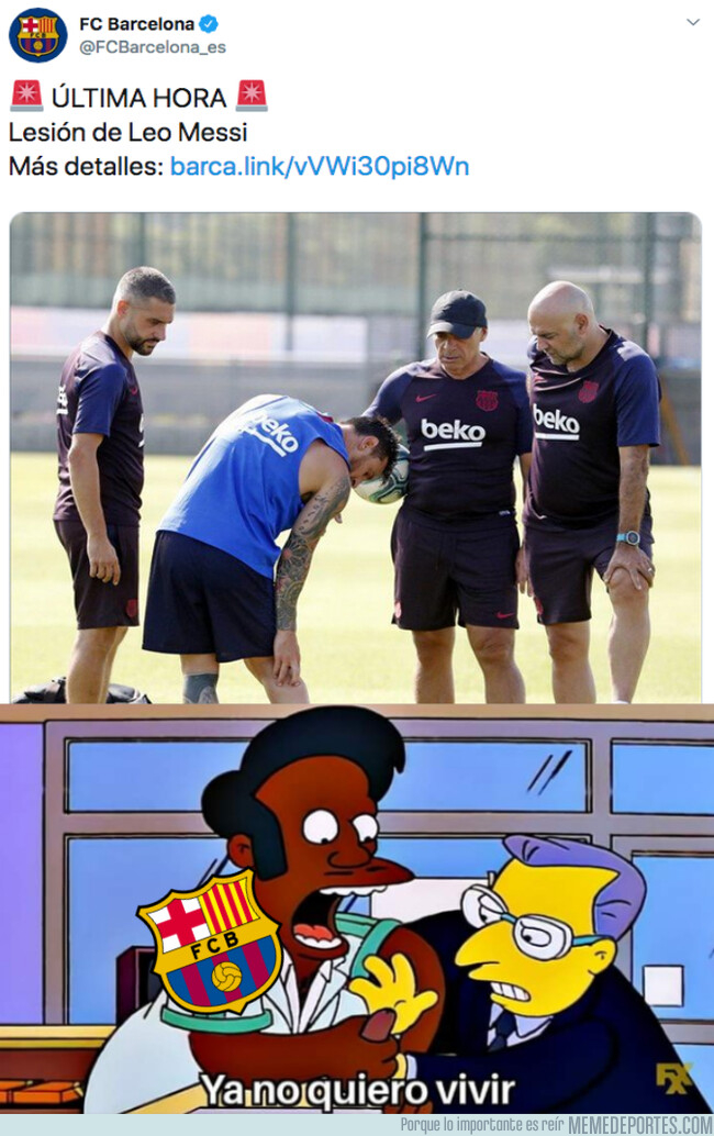 1082811 - Messi podría perderse el estreno liguero