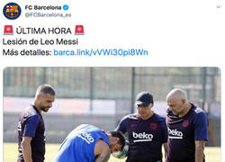 Enlace a Messi podría perderse el estreno liguero