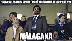 Enlace a Al Thani cada día está más solo en el Málaga