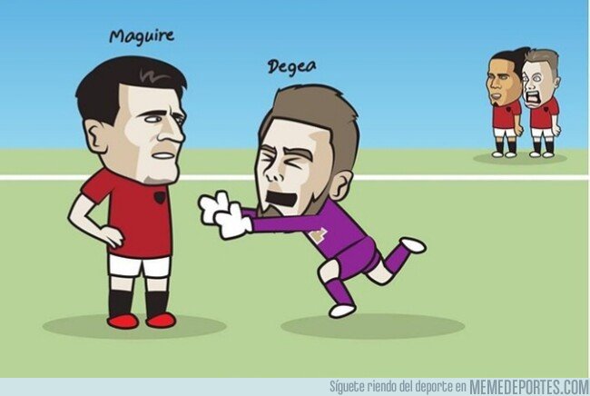 1082907 - De Gea al ver que al fin tendrá un central decente, por @justtoonit_th