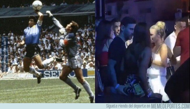 1082949 - ¿Quién la coge mejor? Seguramente Maradona...