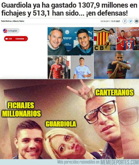 1083281 - ¡Guardiola ya ha gastado 1307,9 millones en fichajes!