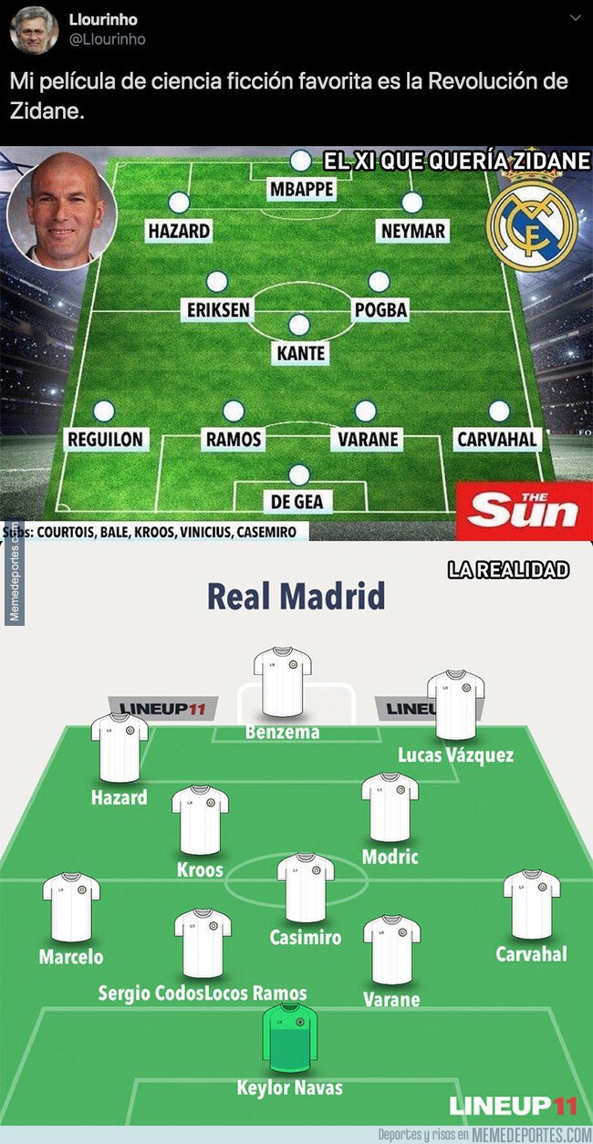 1083345 - Gran enfado en el madridismo por el XI que iba a ser en el Real Madrid y lo que tienen en realidad