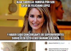 Enlace a Alba Carrillo sube esta foto totalmente desnuda a Instagram y le manda un mensaje a los futbolistas que la están escribiendo
