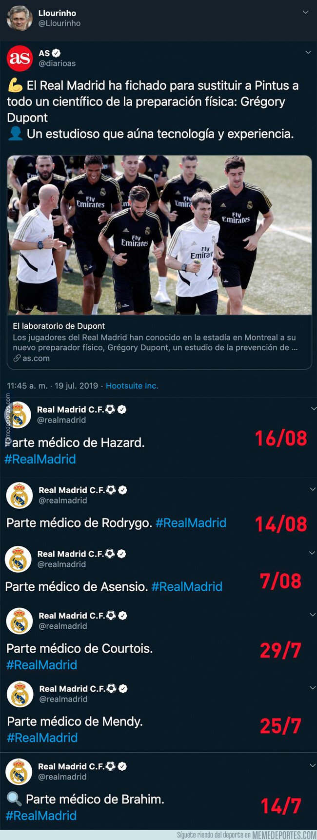 1083543 - Tremendo: el dato demoledor desde que Gregory Dupont es el preparador físico del Real Madrid que preocupa a los madridistas