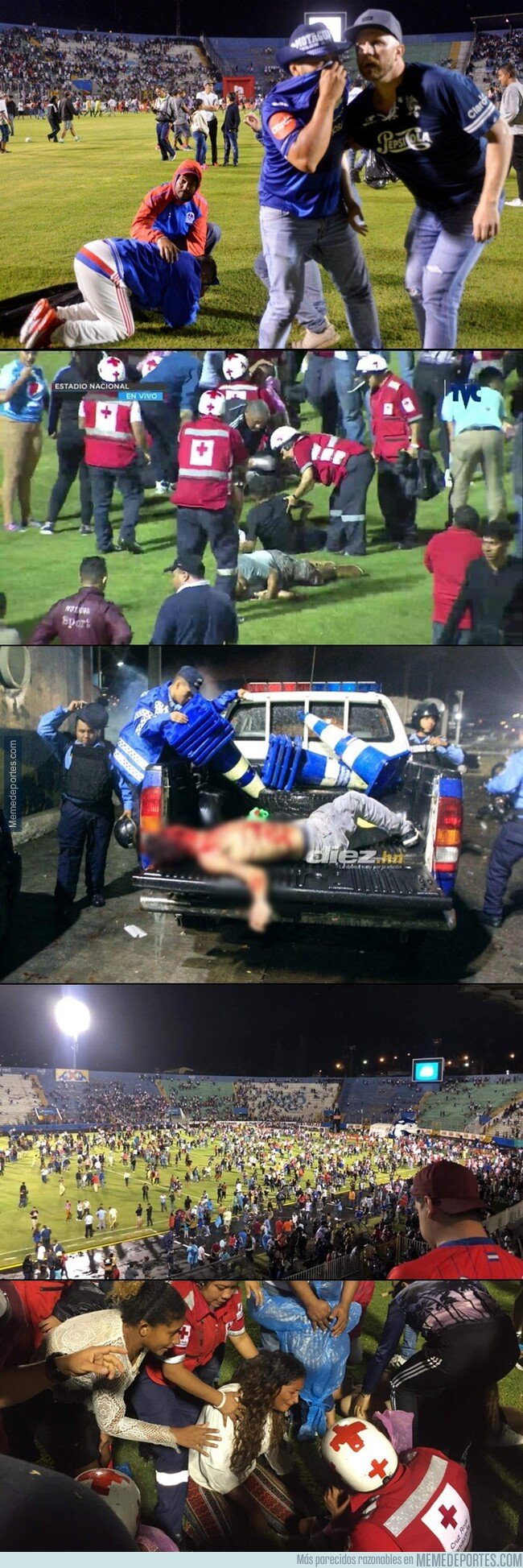 1083721 - No aprendemos. Un partido de fútbol en Honduras termina con 4 muertos y 8 heridos