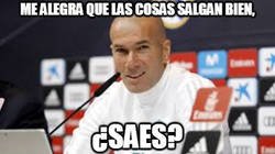 Enlace a Zidane viendo el partidazo de Reguilón con el Sevilla