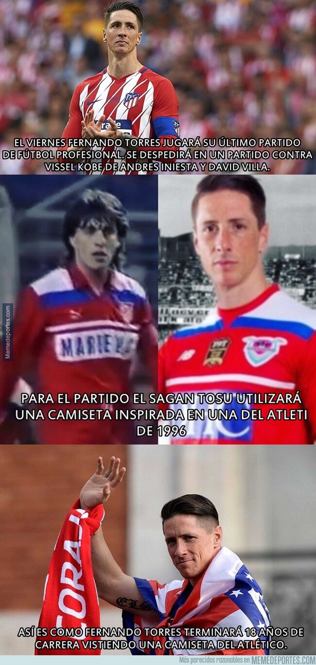 1083946 - Fernando Torres se retirará vistiendo la camiseta del colchonero. Mira cómo.