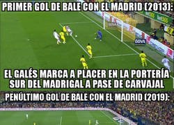 Enlace a Bale calcó su primer gol de blanco