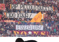 Enlace a Los fans de la Roma se acordaron de Luis Enrique y su familia en estos duros momentos