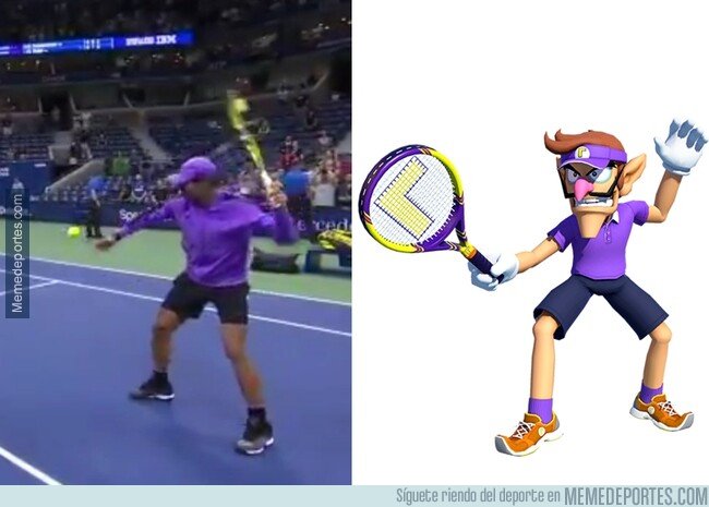 1085094 - ¿Por qué Nadal se vistió como Waluigi del Mario Tennis?