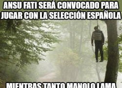 Enlace a Ansu Fati a la roja