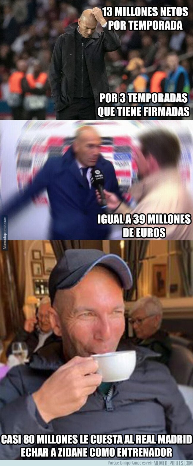 1086289 - Este es el auténtico pastizal que le costaría al Real Madrid echar a Zidane como entrenador