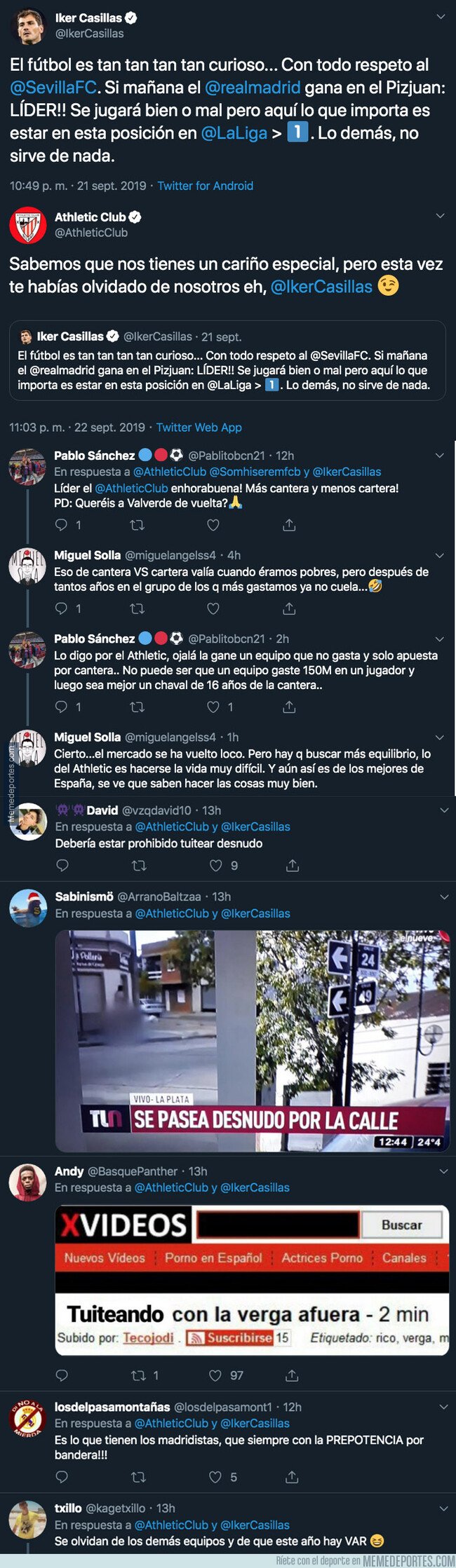 1086521 - Casillas celebra el liderato del Madrid antes de tiempo y el Athletic le responde de la mejor forma posible tras terminar la jornada