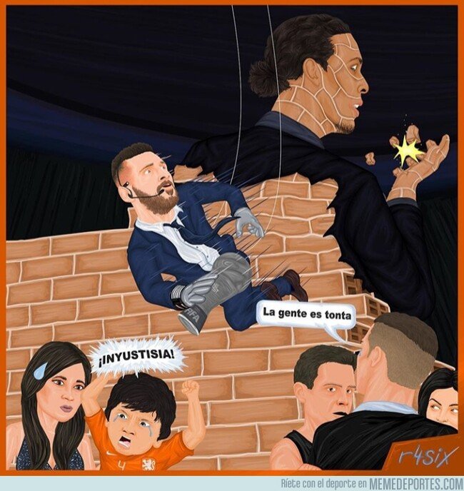 1086631 - Messi arreata el The Best al muo holandés, por @r4six