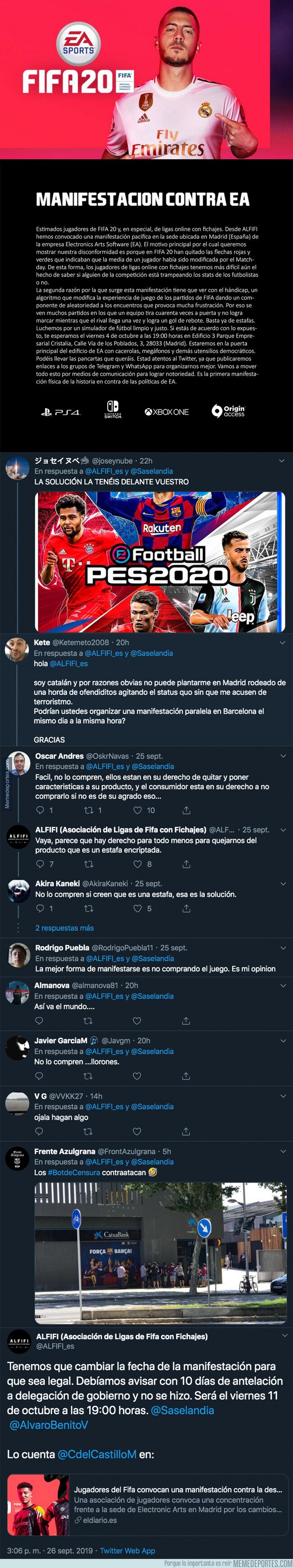 1086861 - Jugadores del FIFA convocan una manifestación contra EA Sports: