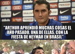 Enlace a Curioso palo de Valverde a Arthur