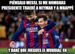 Enlace a Piqué ya quiere ser presidente