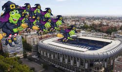Enlace a El Brujas llegando al Bernabéu