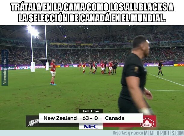 1087517 - La inmisericorde paliza de los All Blacks a Canadá en el mundial de Rugby
