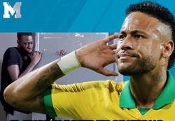 Enlace a El increíble retrato de Neymar que pintó este artista con una zapatilla de fútbol