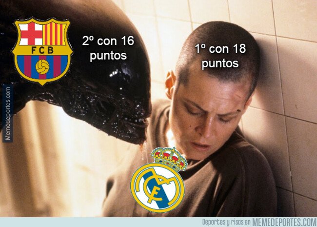 1087832 - No es por asustarte Real Madrid, pero ya tienes al Barça ahí a tu ladito muy cerca...