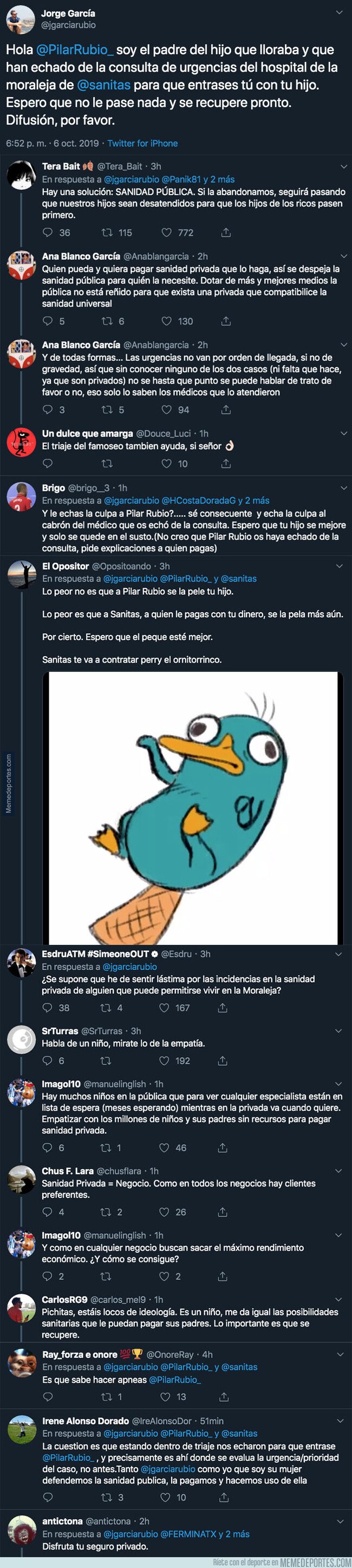 1087887 - Lío monumental: queja de este padre al ver como daban prioridad en un hospital de urgencias al hijo de Sergio Ramos antes que al suyo