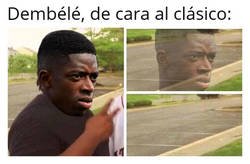 Enlace a Dembélé se perderá el clásico por autoexpulsarse