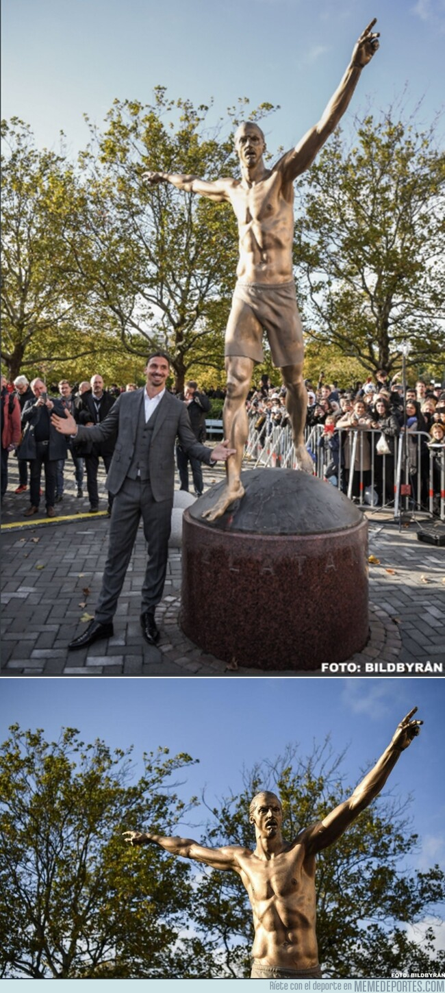 1087971 - La impresionante estatua que le hicieron a Ibrahimovic en Malmö