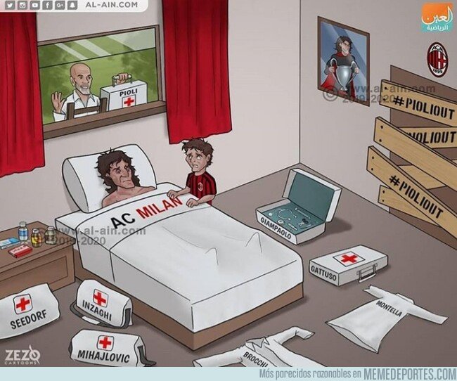 1088126 - Pioli llega para intentar sanar al enfermo Milan, por @zezocartoons