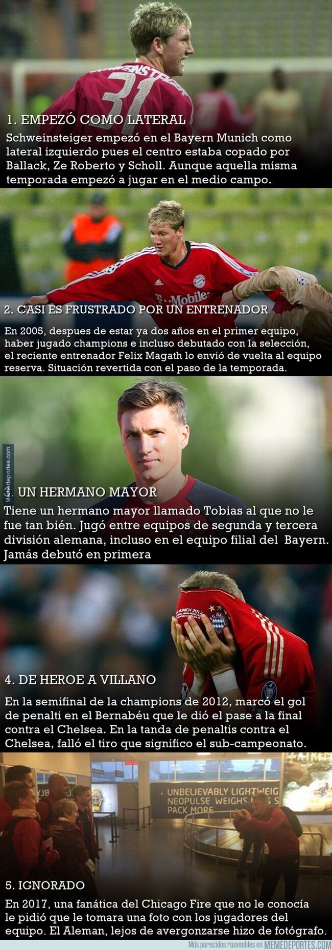 1088153 - 5 hechos sobre la carrera de Bastian Schweinsteiger que probablemente no conocías