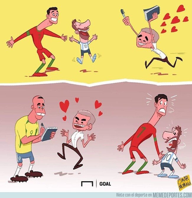 1088366 - Mourinho afirma que el mayor talento que ha visto ha sido el de Ronaldo Nazario, por @goalglobal