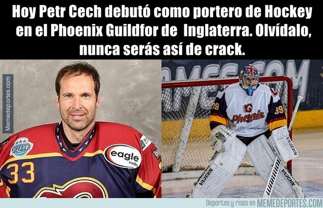 1088385 - Cech debutó como jugador de Hockey profesional