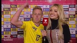 Enlace a La locura de Zinchenko celebrando la clasificación de Ucrania. Lo invadió todo.