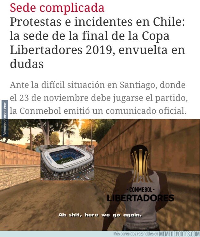 1088904 - Peligra la sede de la final de Libertadores