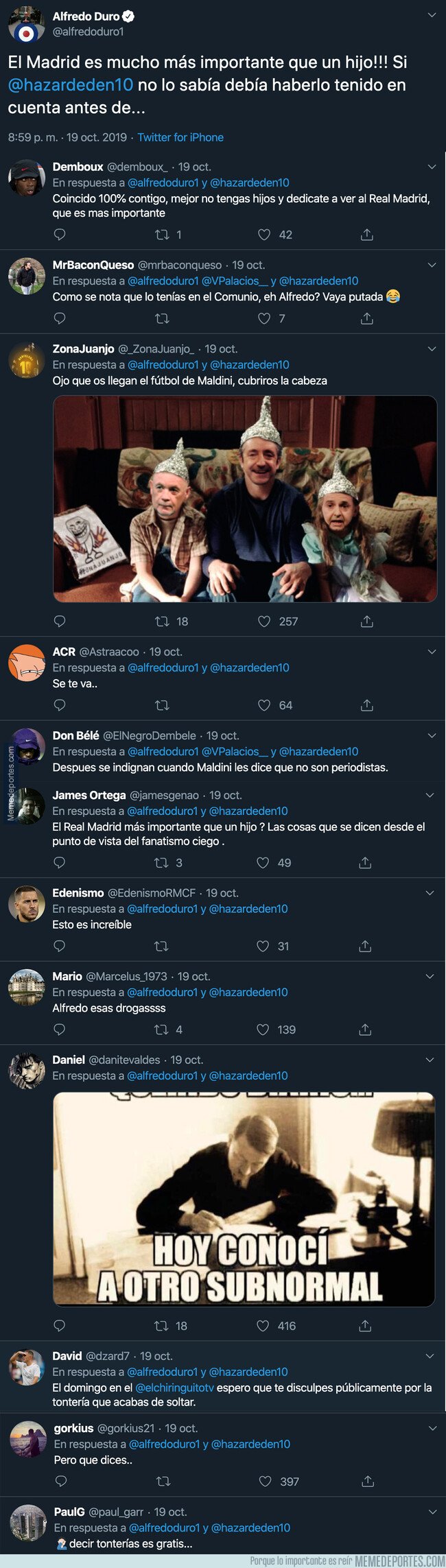 1088917 - Indignación total por esto que dijo Alfredo Duro sobre Hazard después de tener un hijo y perderse el partido del Real Madrid