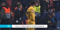 Enlace a Polémica: la desafiante mirada de Messi a Valverde tras el empate del Slavia de Praga