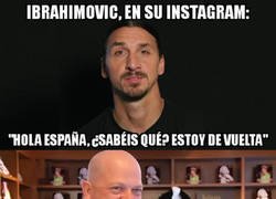 Enlace a Zlatan deja un enigmático mensaje en sus redes sociales, ¿volverá a LaLiga?