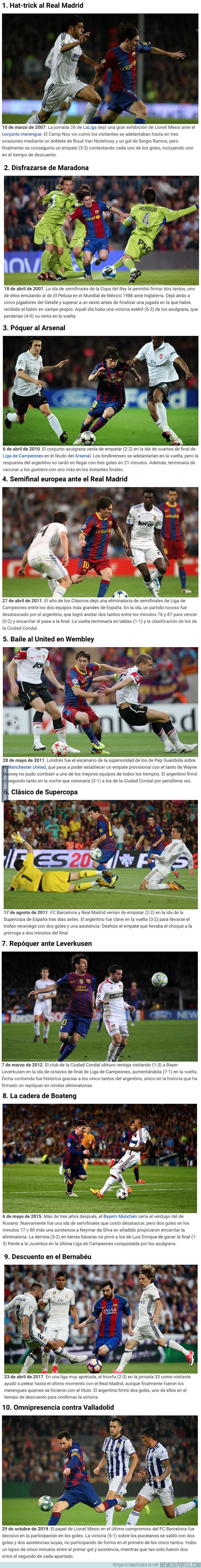 1089738 - Los 10 momentos más gloriosos de Messi con la camiseta del Barça