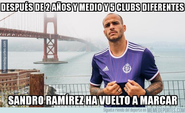 1089927 - Sandro Ramírez no marcaba desde mayo de 2017 con el Málaga