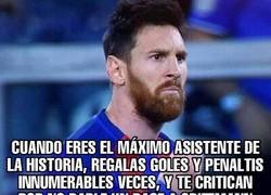Enlace a Que injusta es la gente con Messi