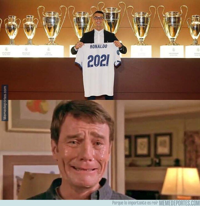 1090403 - Los madridistas recordando que CR7 había renovado hasta 2021