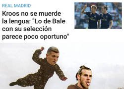 Enlace a Kroos le mete un palo a su compañero Bale