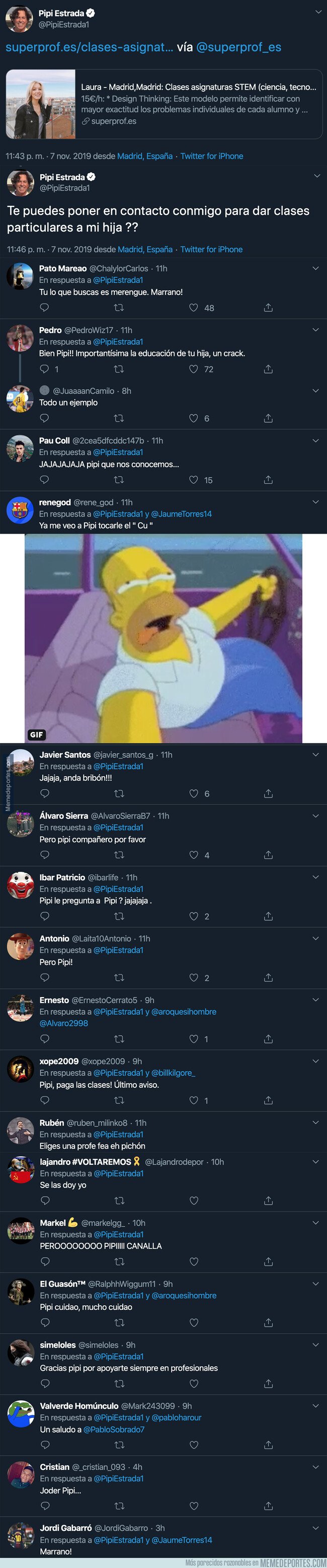 1090471 - Pipi Estrada busca profesora particular y lo publica sin querer por Twitter en público y todo el mundo se está riendo