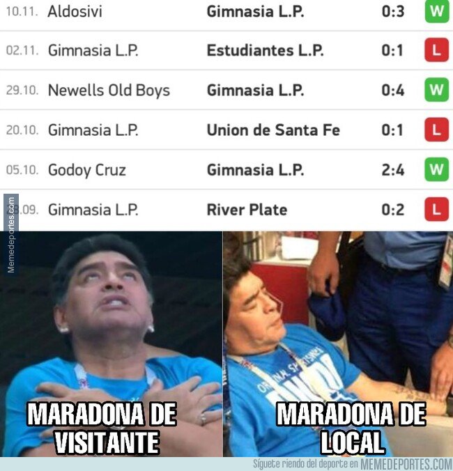 1090711 - El equipo de Maradona solo gana de visitante