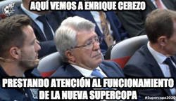 Enlace a El presidente del Atleti, pendiente de todos los detalles