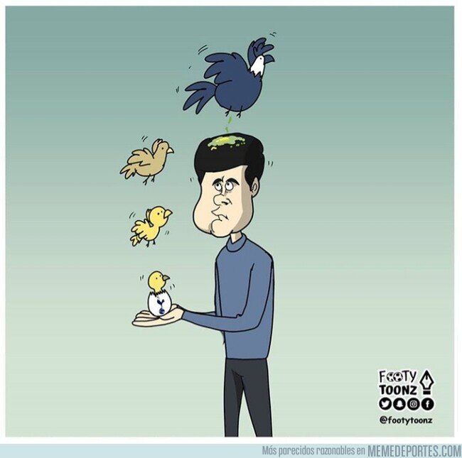 1091659 - El pájaro que crió, acabó cagando sobre él, por @footytoonz